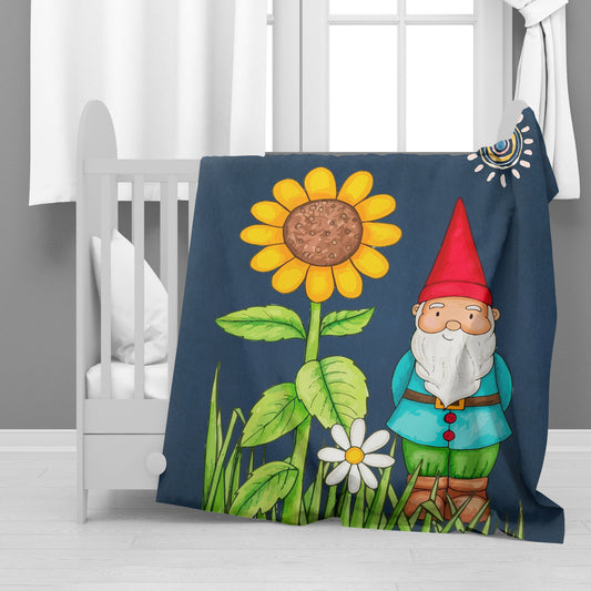 Blue Gnome Minky Blanket By Mark van Vuuren