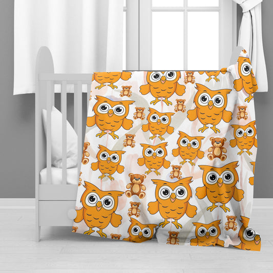 Owl Teddy Minky Blanket By Mark van Vuuren