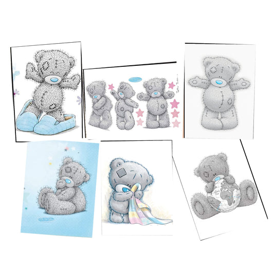 Blue Tatty Teddy Decoupage A4 or A5