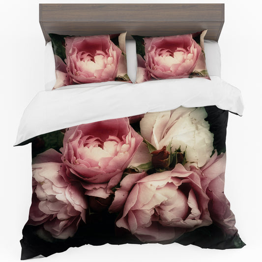 Beautiful Pink Peonies Duvet Cover Set