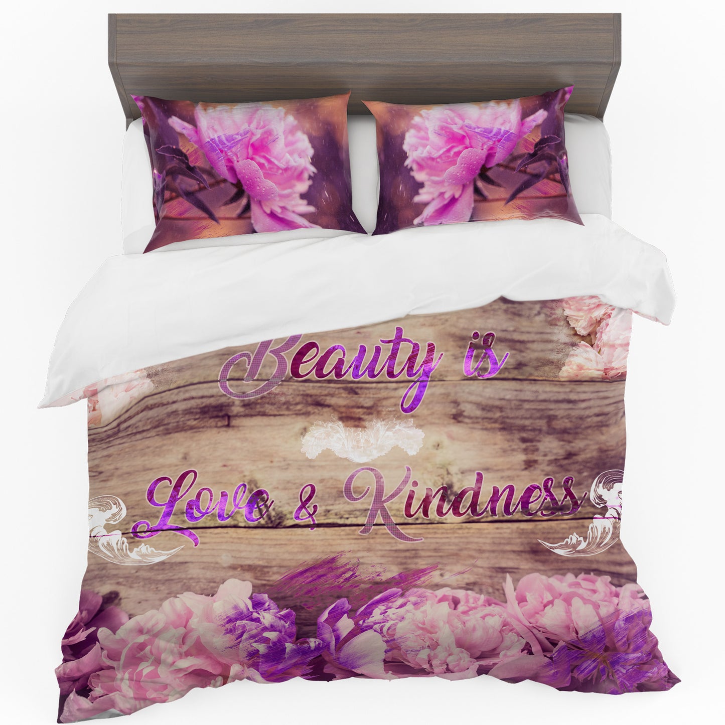 Beauty is Love and Kindness Duvet Cover Set