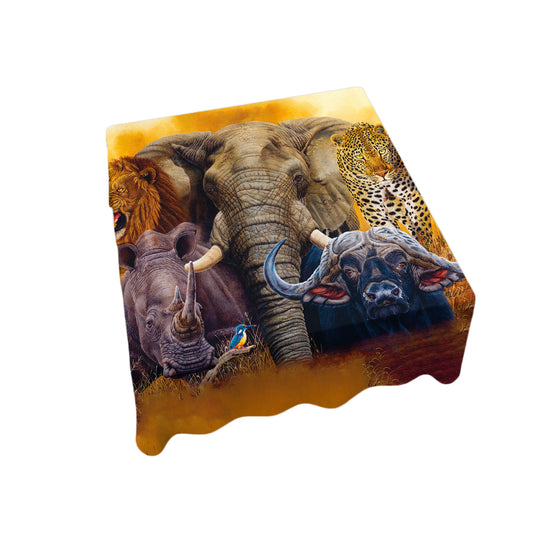 Big Five Square Tablecloth by Delene Lambert