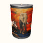 Big Five Decoupage Drum Cover