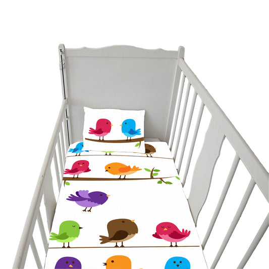 Birds on a Wire Cot Set Combo