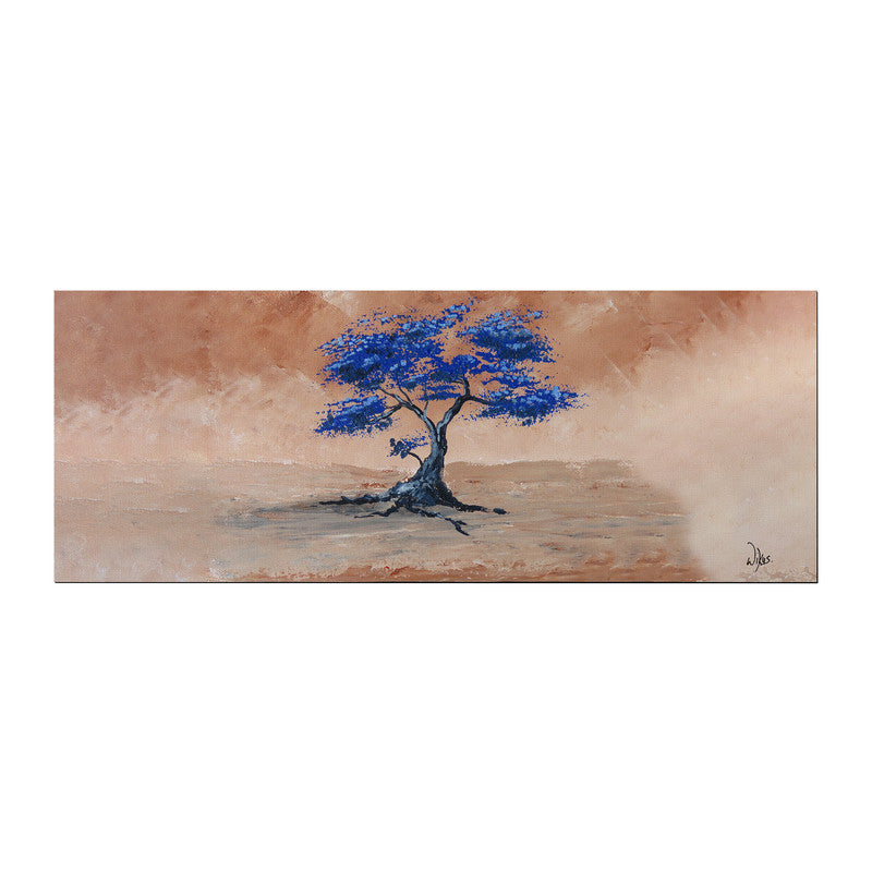 Blue Blossom Tree by Wikus Hattingh Large Desk Pad