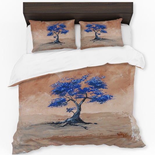 Blue Blossom by Wikus Hattingh Duvet Cover Set
