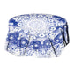 Blue Floral Pattern Round Tablecloth