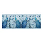 Blue Peacock Decoupage Drum Cover