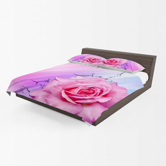 Blushing Rose Duvet Cover Set