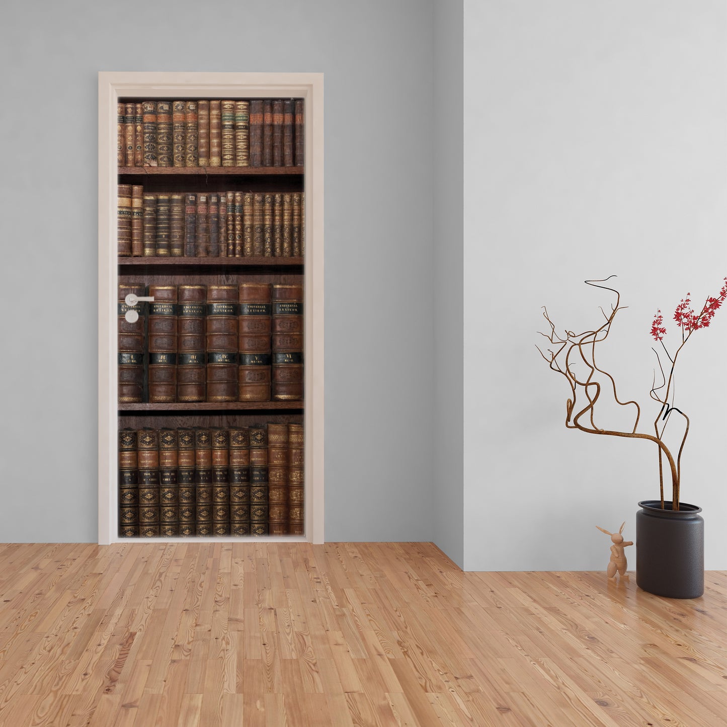 Brown Bookshelf Decoupage 800mm x 2000mm (Door)