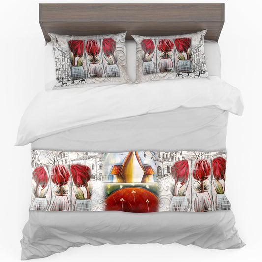 Protea Hill Bed Runner and Optional Pillowcases