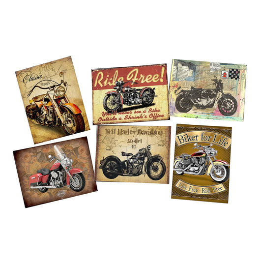 Classic Motorcycles Decoupage A4 or A5