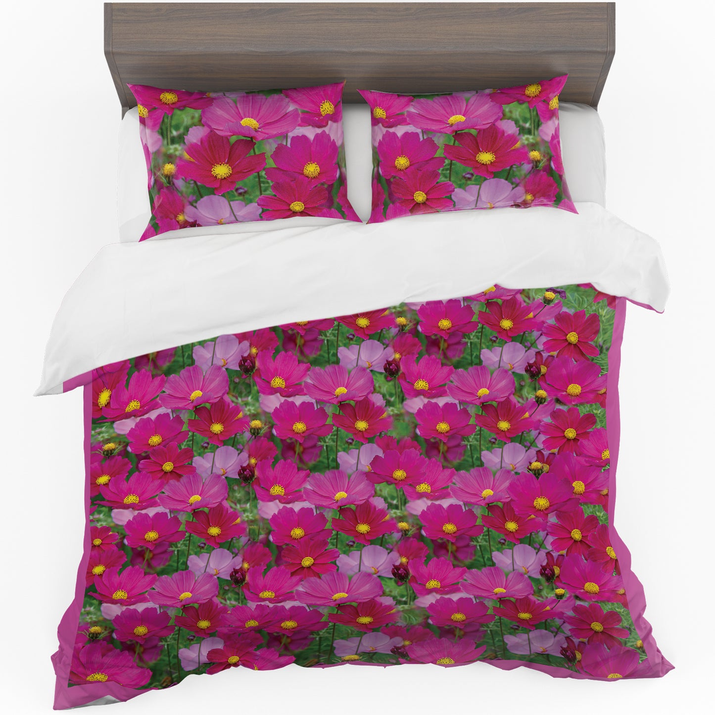 Pink Cosmos Duvet Cover Set