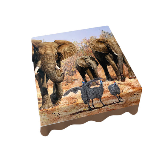 Trooping of the Colour Square Tablecloth by Delene Lambert