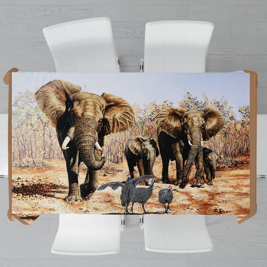 Trooping of the Colour Rectangle Tablecloth by Delene Lambert