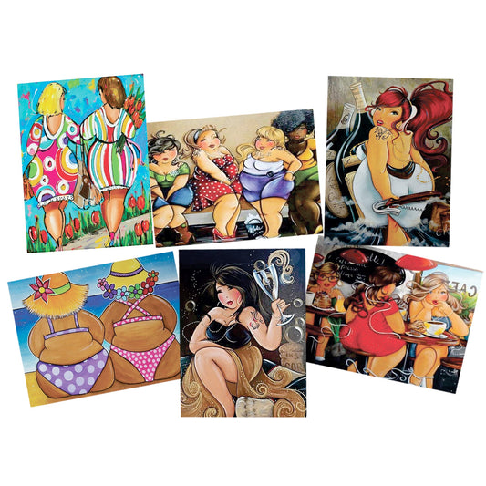 Decoupage Tear Resistant Transfers - Chilling Fat Ladies A4 or A5