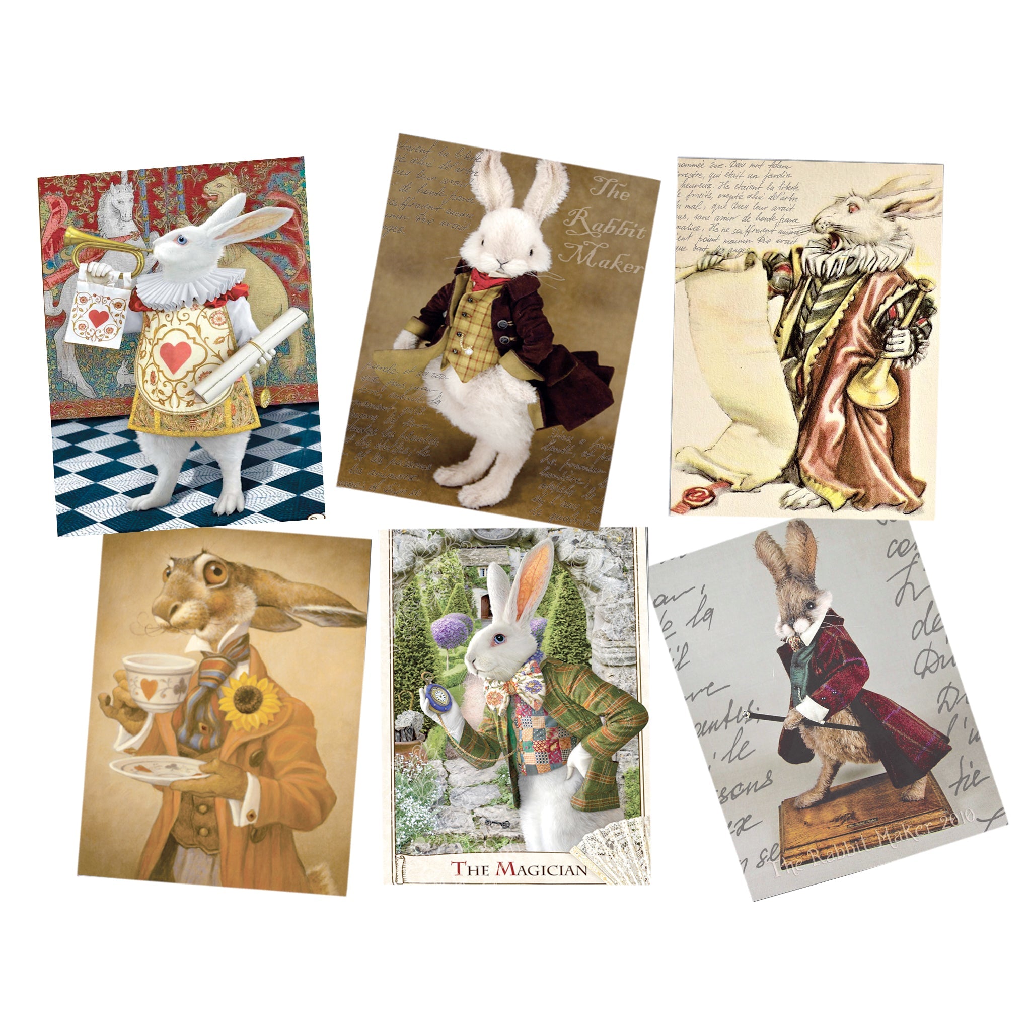 Wonderland Rabbits Decoupage A4 or A5 – Print with Passion Decor