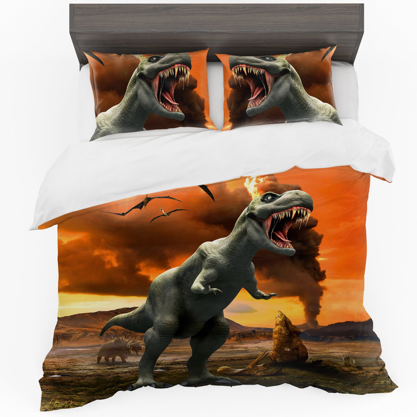 Dinosaur Extinction Duvet Cover Set