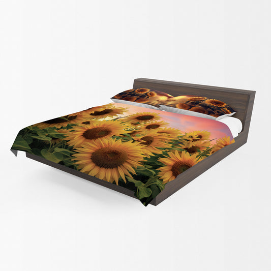 Early Morning Sunflower Duvet Cover Set