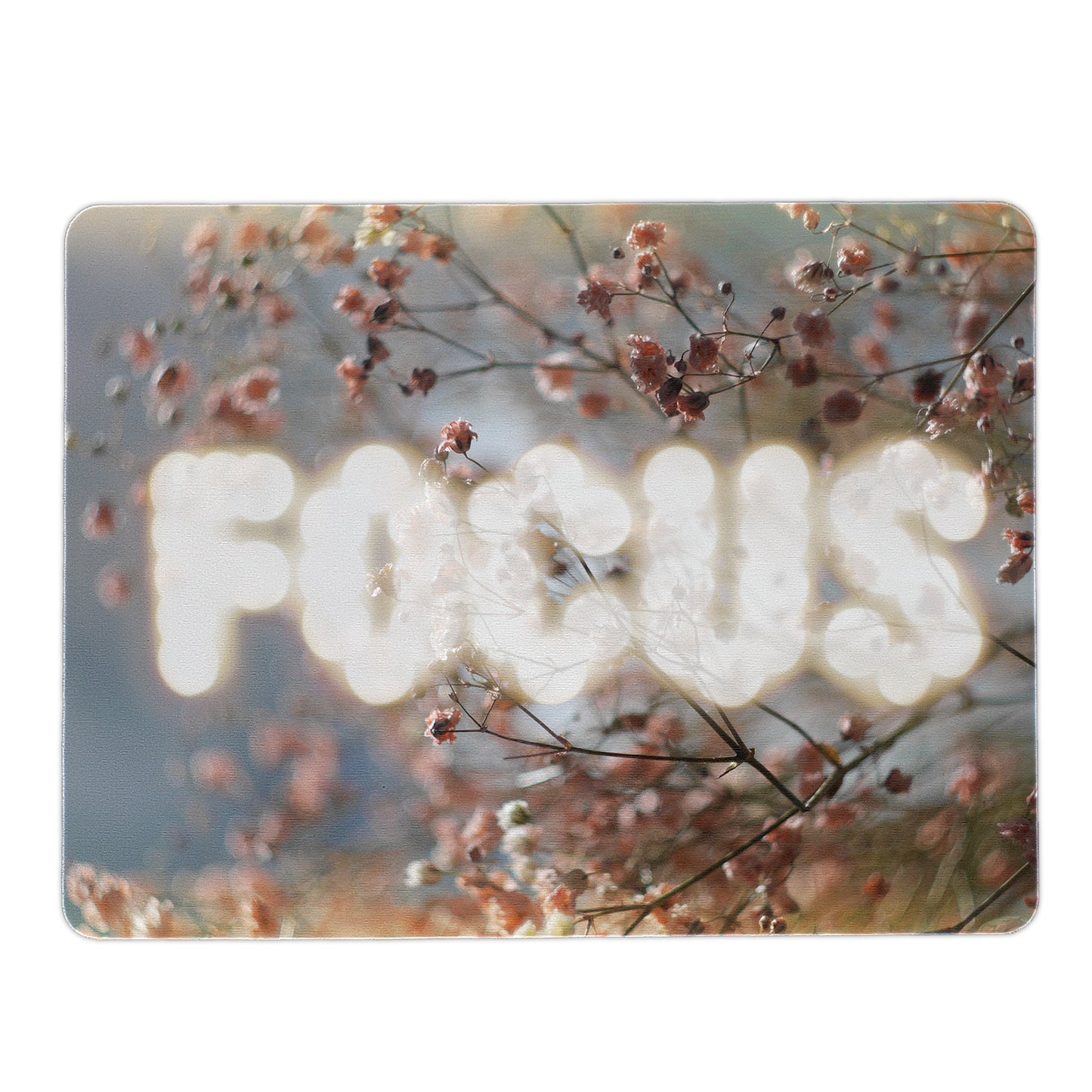 FOCUS - Pink Floral Mouse Pad