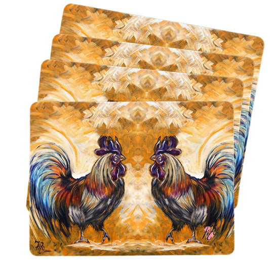 Bantam Roosters Placemats by Fifo
