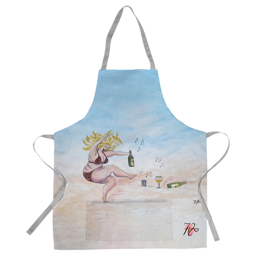 Beach Party Of One by Fifo Medium Length Apron