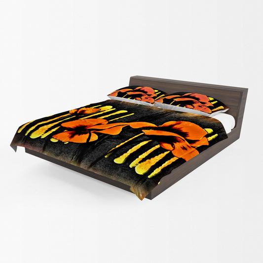 Flame Lilly Duvet Cover Set