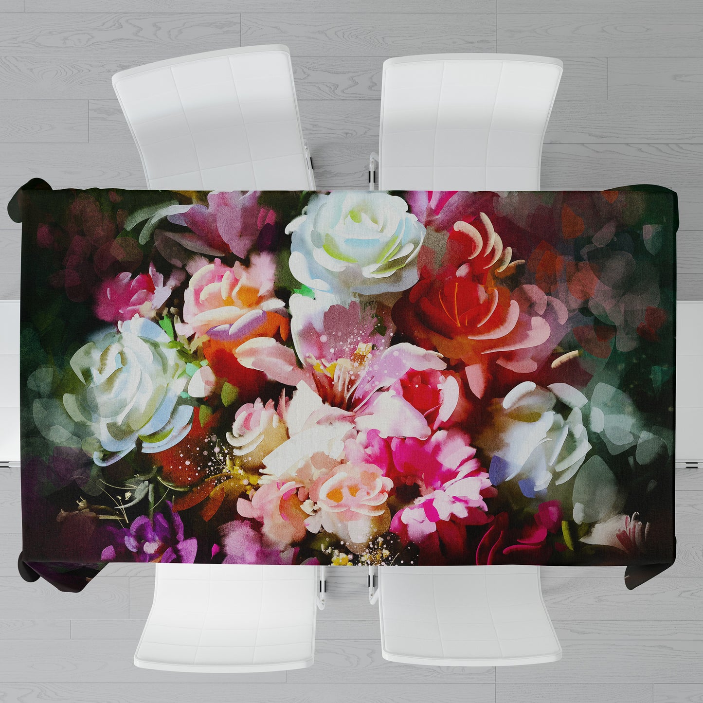 Floral Glory Rectangle Tablecloth