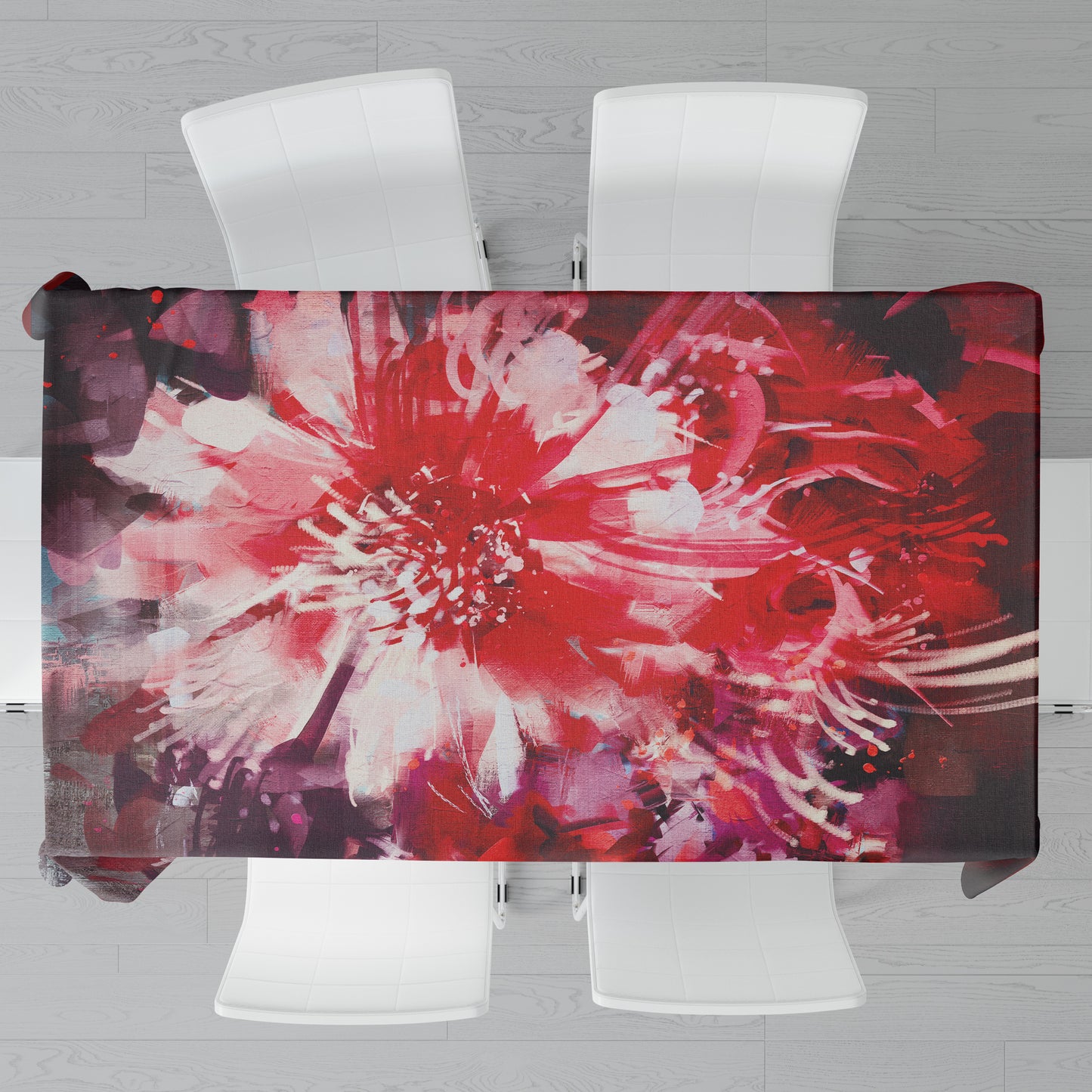 Flowers Rectangle Tablecloth