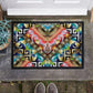 Golden Greek Leaf Pattern Door Mat