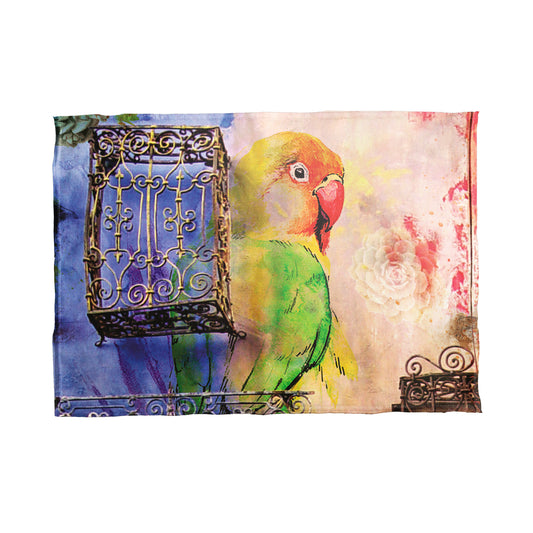 Graffiti Birds Tea Towel
