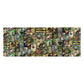 Green Toned Vintage Pattern Decoupage Drum Cover
