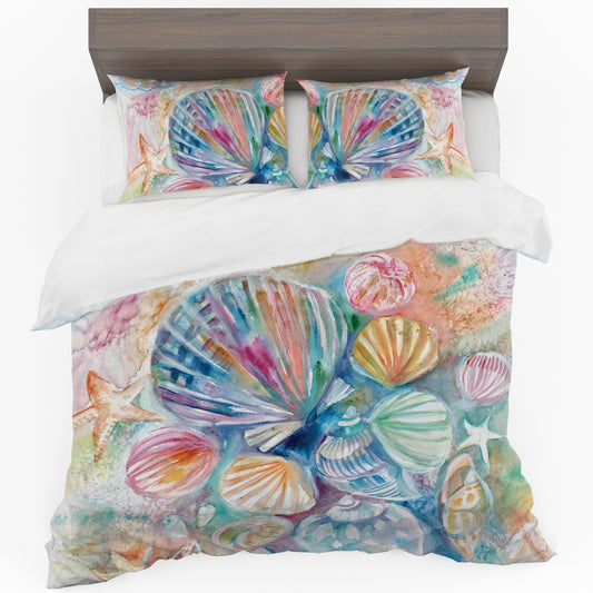 Seashells Duvet Cover Set By Kristin van Lieshout