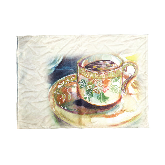 Teacup By Kristin Van Lieshout Tea Towel
