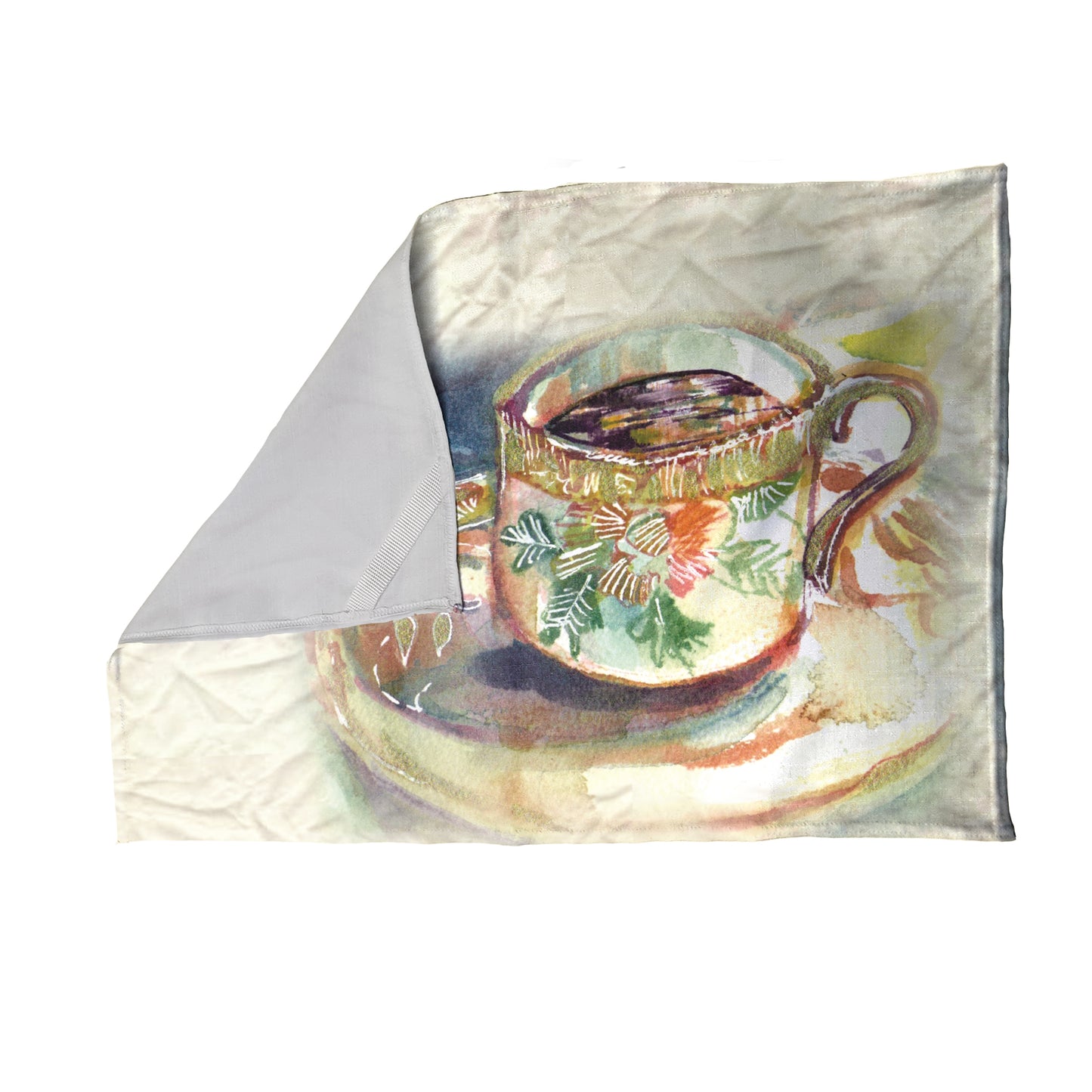 Teacup By Kristin Van Lieshout Tea Towel