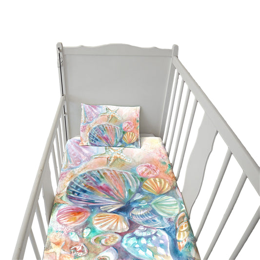 Seashells Cot Duvet Set By Kristin Van Lieshout