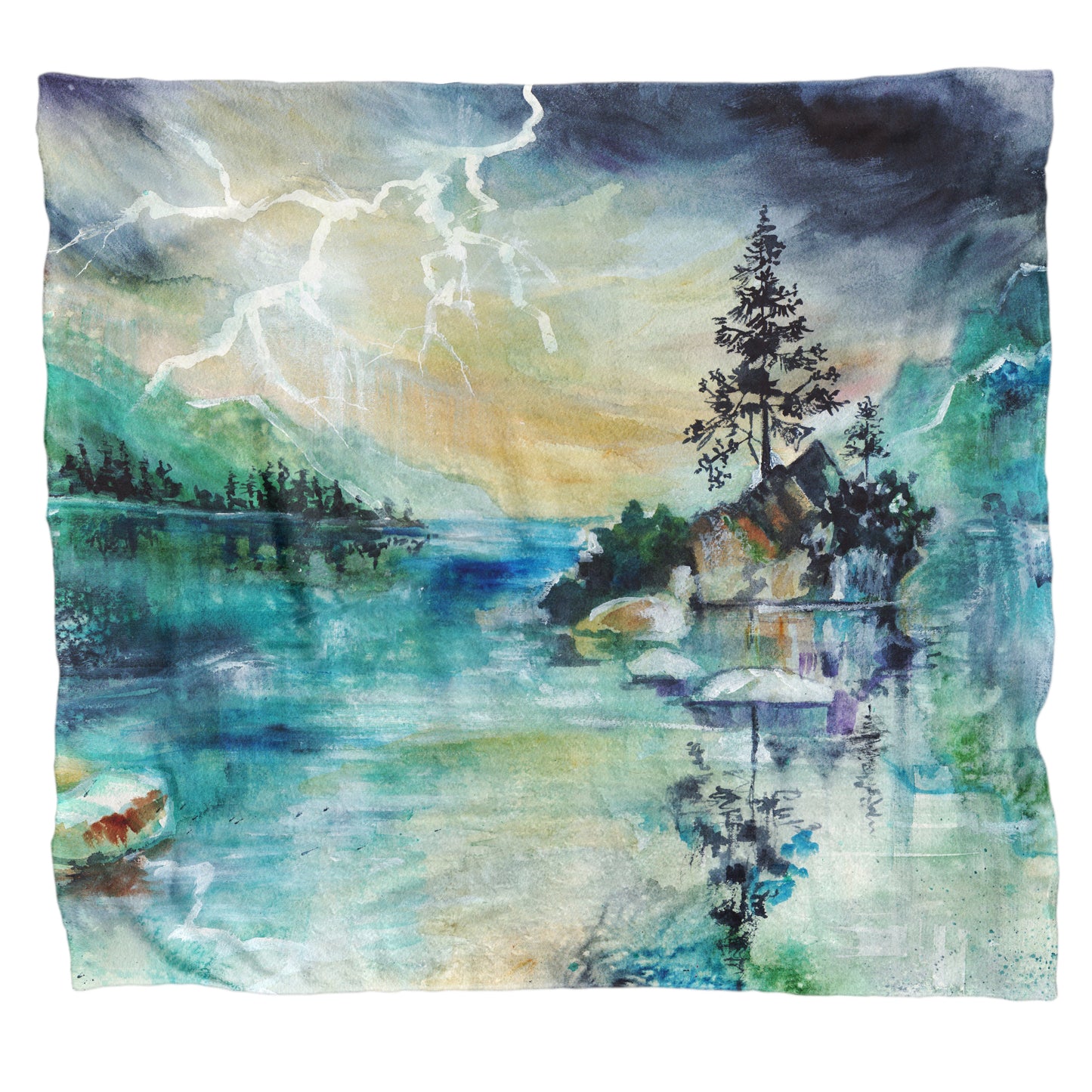 How Great Thou Art Light Weight Fleece Blanket by Kristin van Lieshout