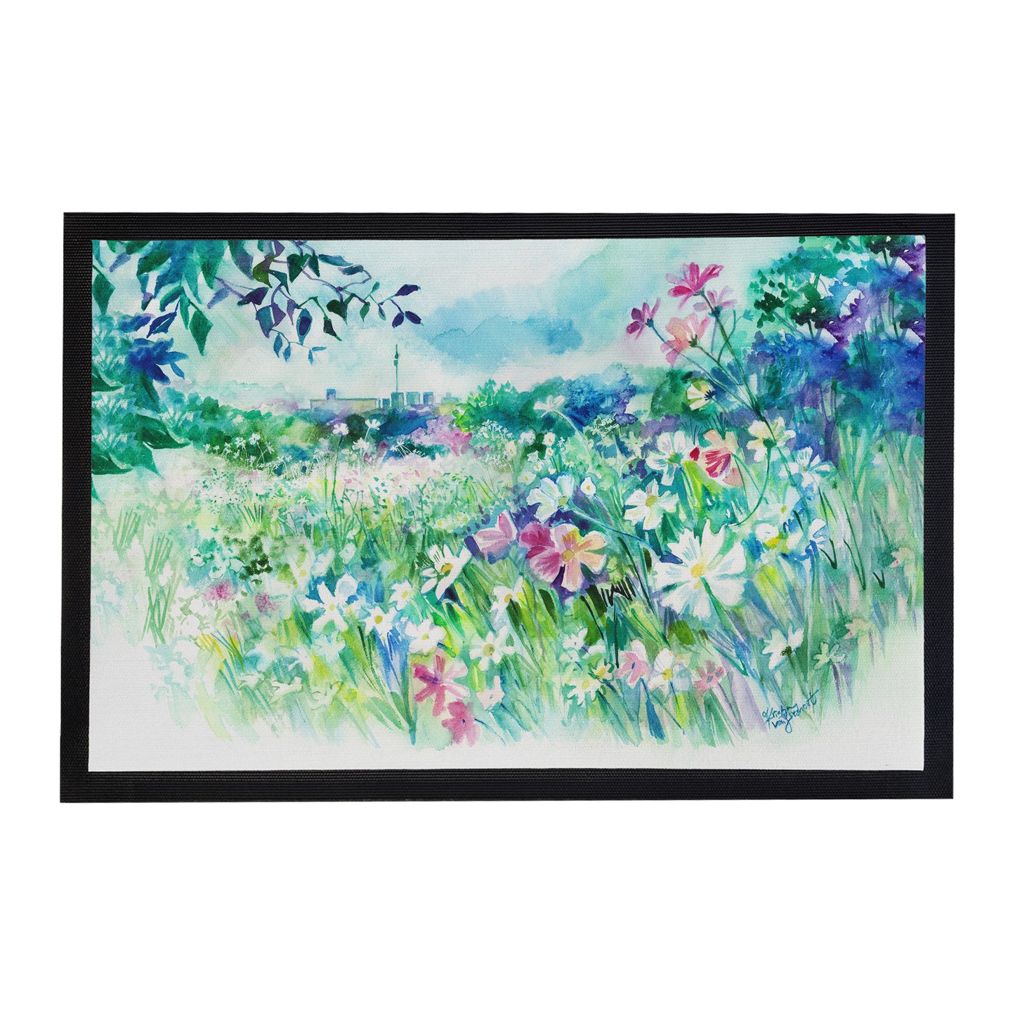 Joyfull - Door Mat by Kristin van Lieshout