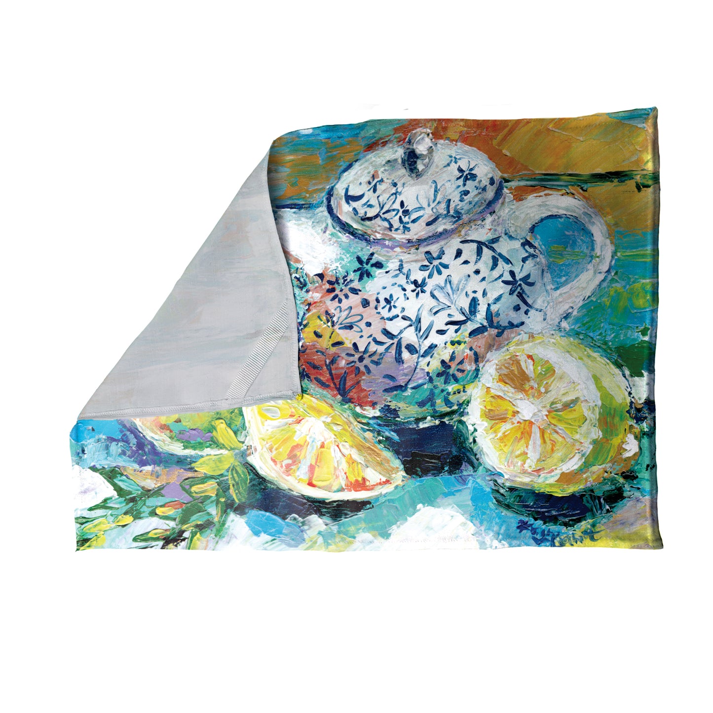 Morning Tea Time By Kristin van Lieshout Tea Towel
