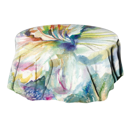 Rather Have Jesus Round Tablecloth By Kristin Van Lieshout