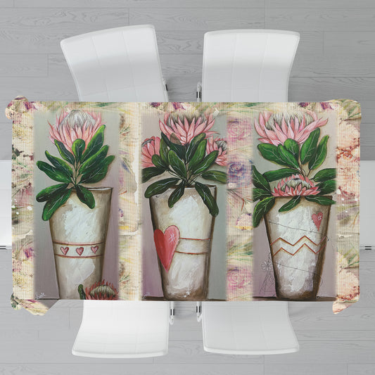 Collection of Proteas By Lanie's Art Rectangle Tablecloth