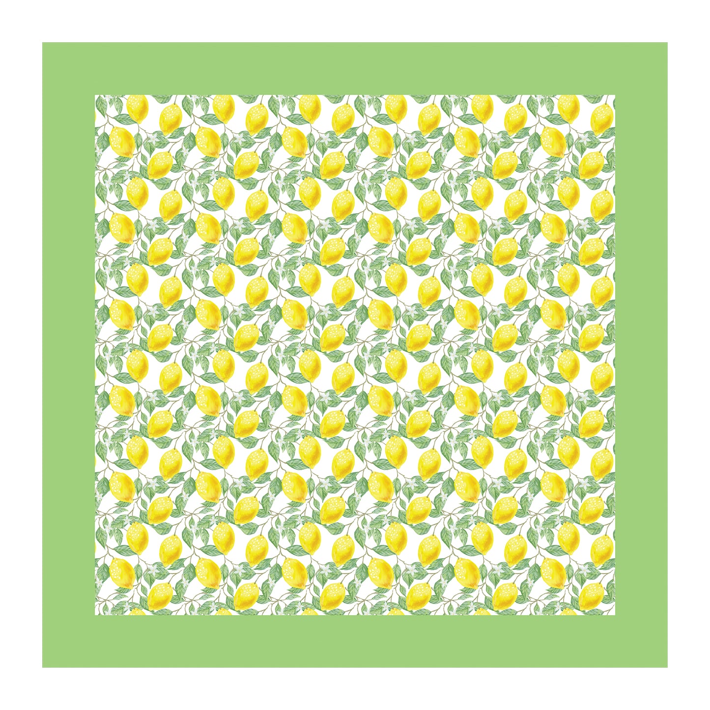 Lemon Pattern Square Tablecloth
