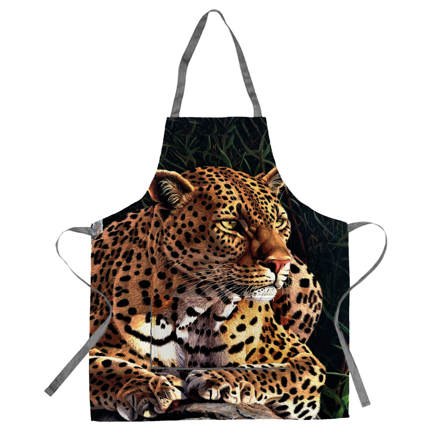 Leopard Medium Length Apron by Delene Lambert
