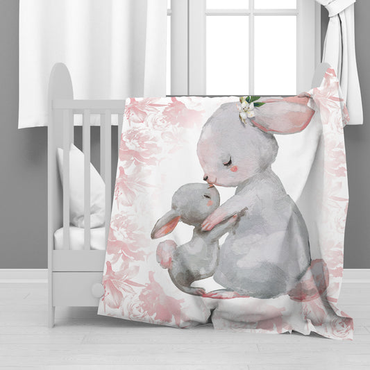 Little Rabbits Minky Blanket