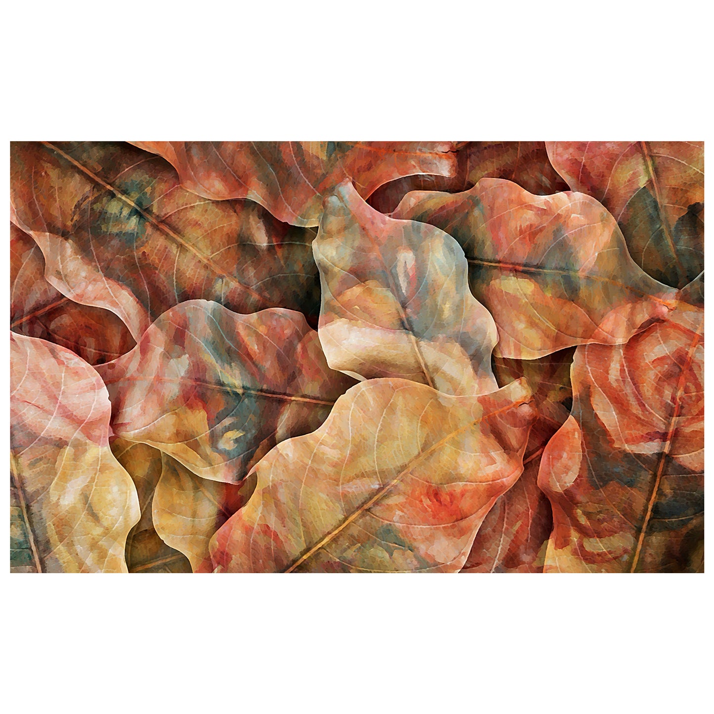 Brown Autumn Leaves Rectangle Tablecloth By Mark Van Vuuren