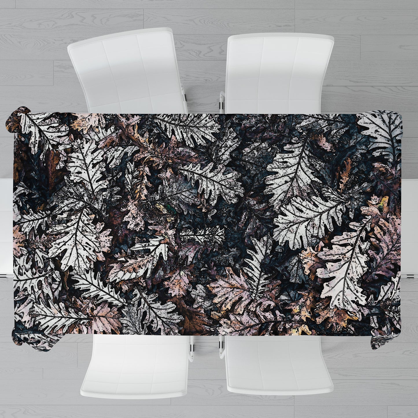 Graffiti Autumn Leaves Rectangle Tablecloth By Mark Van Vuuren