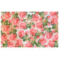 Pink Roses & Green Leaves Rectangle Tablecloth By Mark Van Vuuren