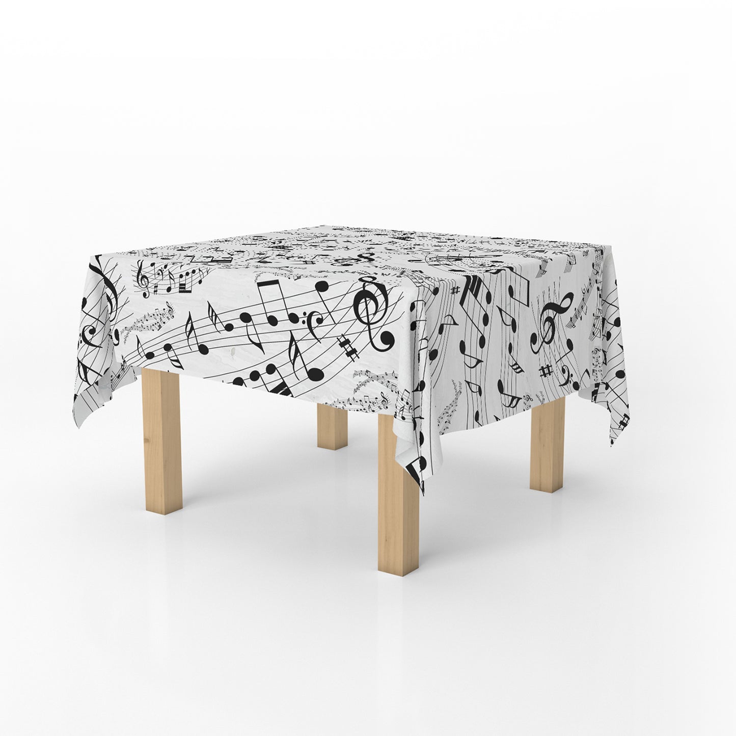 Music Notes Square Tablecloth By Mark Van Vuuren