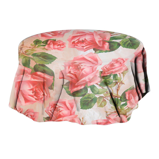 Pink Roses Round Tablecloth By Mark Van Vuuren