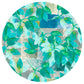 Green Leaves on Rustic Grey Round Tablecloth By Mark Van Vuuren